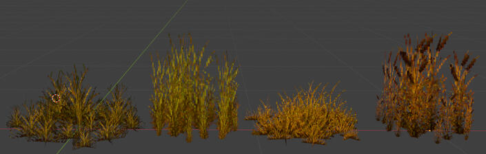 Game-ready foliage assets