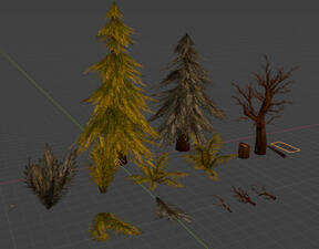 Game-ready foliage asset pack