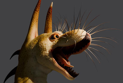 Very complex textured headshot, €120