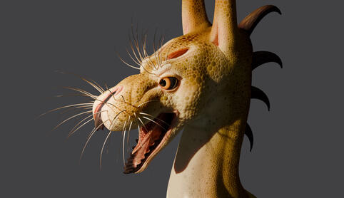 Very complex textured headshot, €120